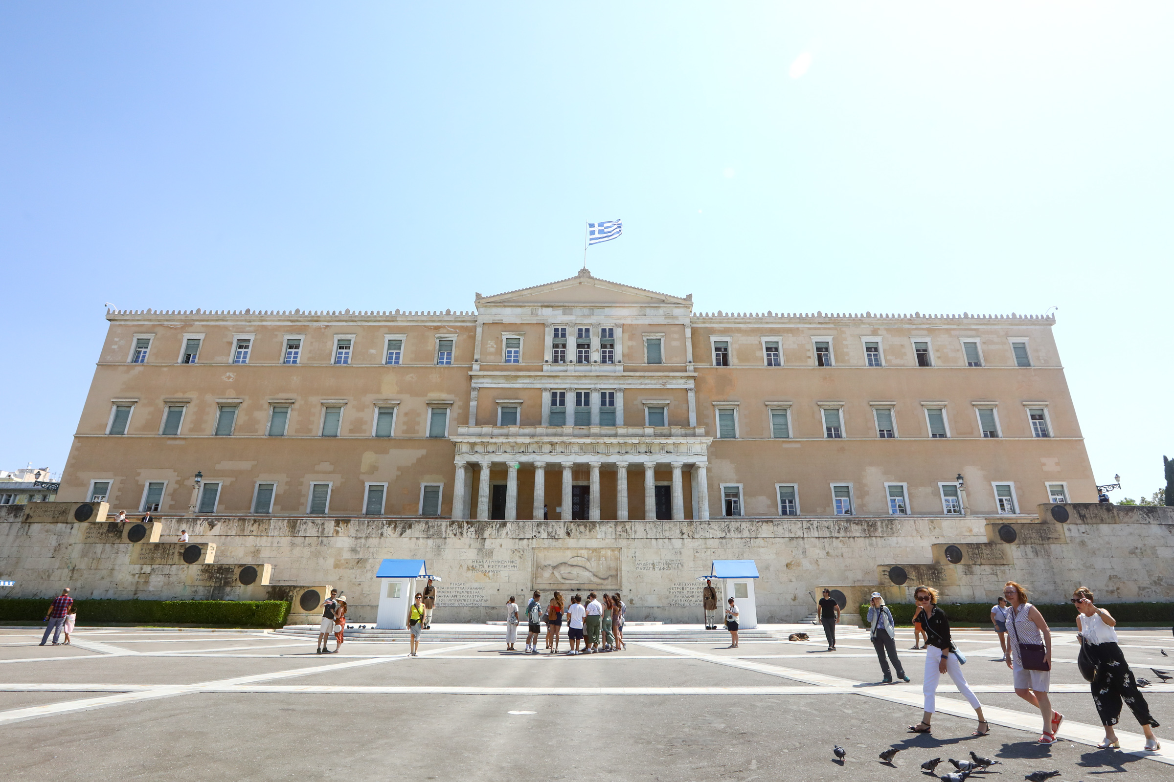 Parlamento Grego na Praça Syndagma, em Atenas
